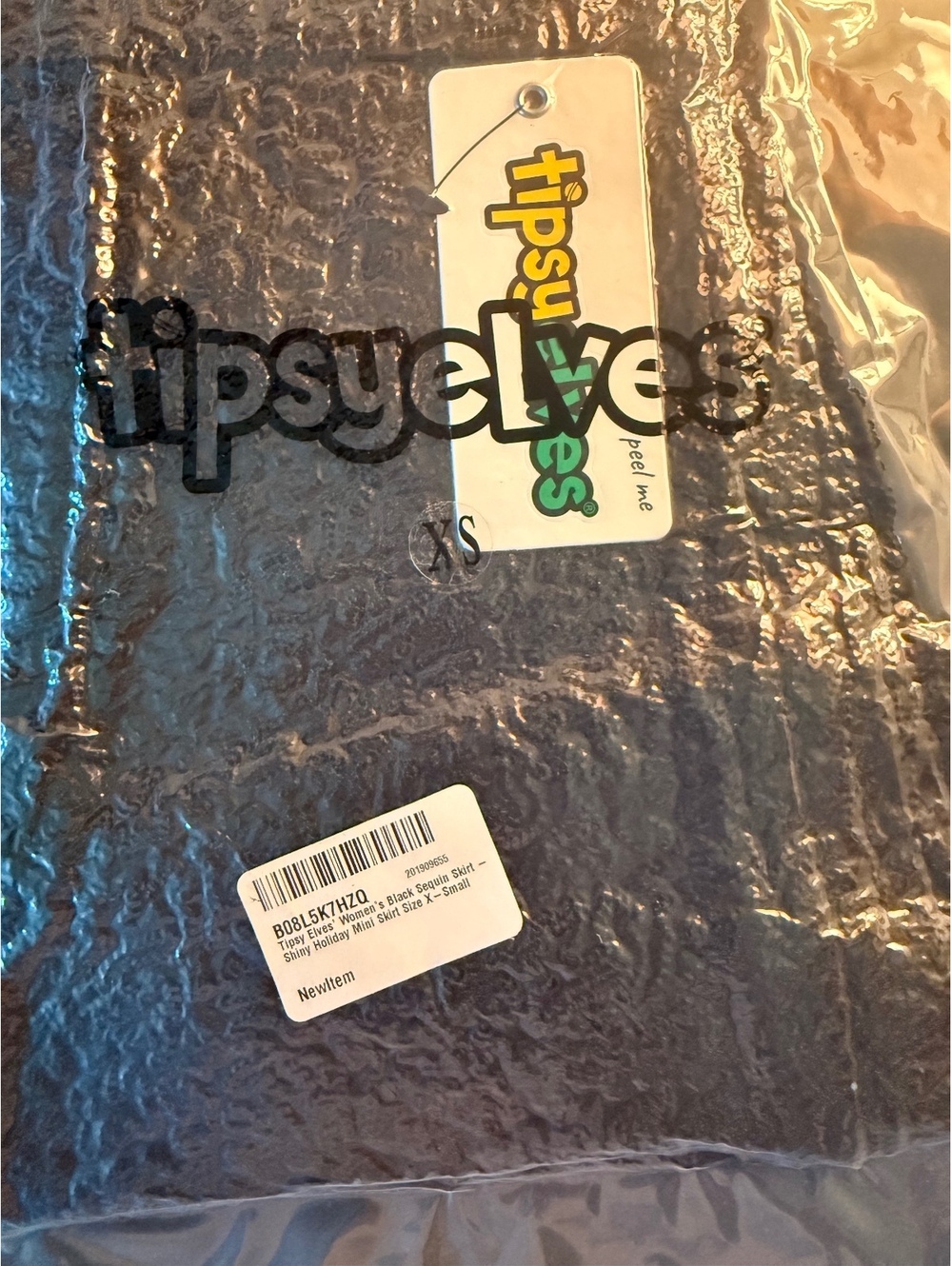 NWT Tipsy Elves Women's Black Sequin Skirt Size XS - Picture 9 of 9